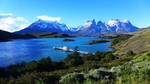 群山河水天空云彩风景