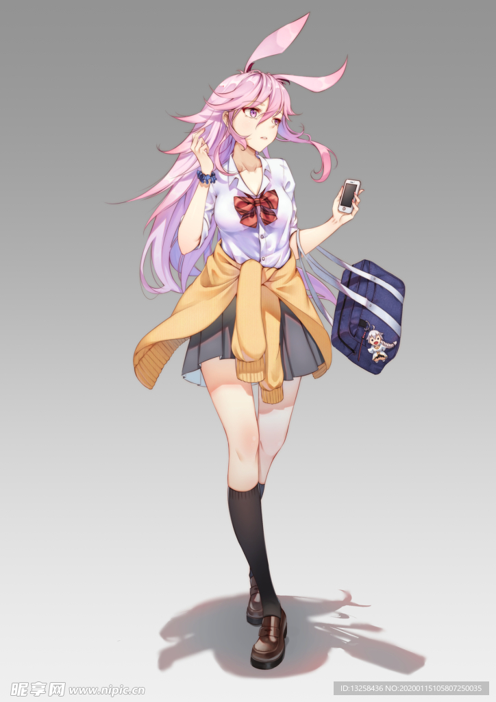 彩色人物动漫插画背景