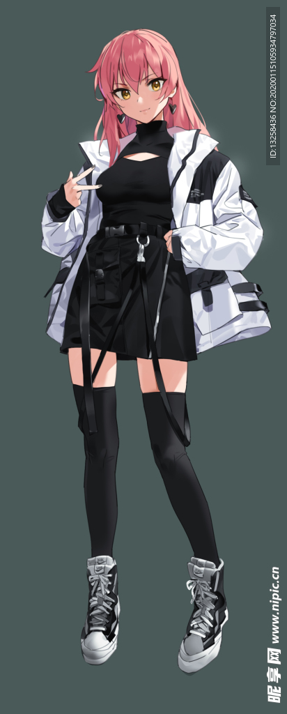 彩色人物动漫插画背景