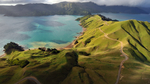 群山大海海湾天空风景