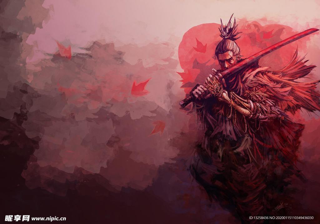 彩色人物动漫插画背景