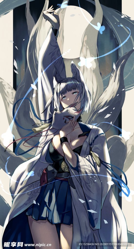 彩色人物动漫插画背景