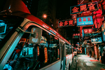 城市夜景灯光街道风景