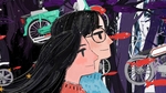 彩色人物插画动漫背景