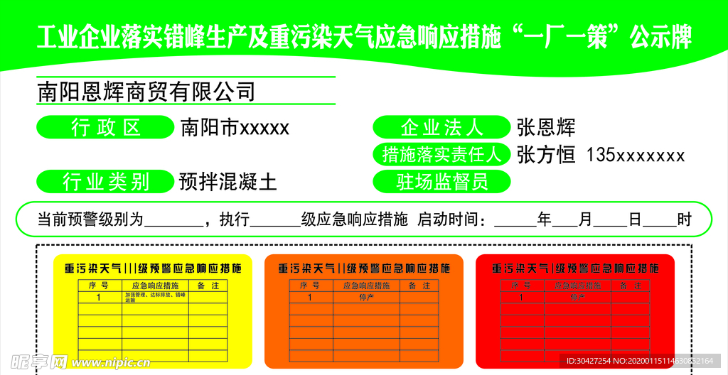 工业企业落实