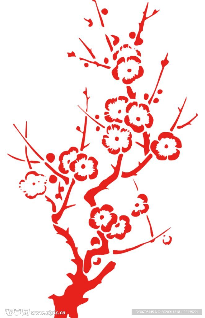 红色梅花