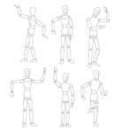 人偶玩具人体人像动作肢体大全