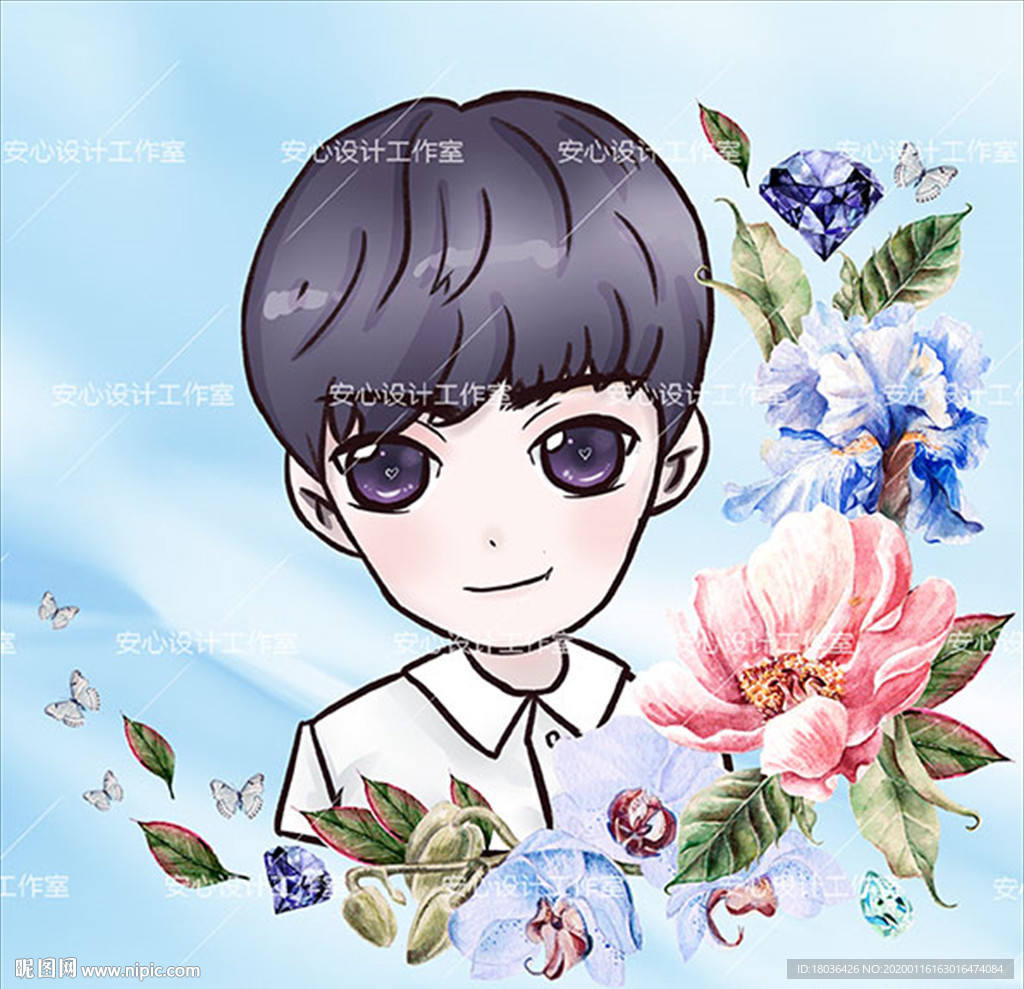 原创Q版手绘卡通人物