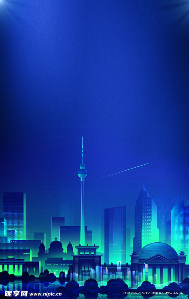 城市 插画 背景