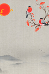 水墨山水风