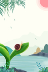 绿色小清新背景