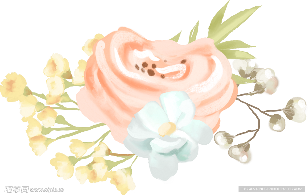 手绘鲜花