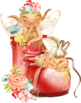 手绘唯美剪贴画