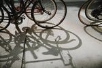 自行车影子素材