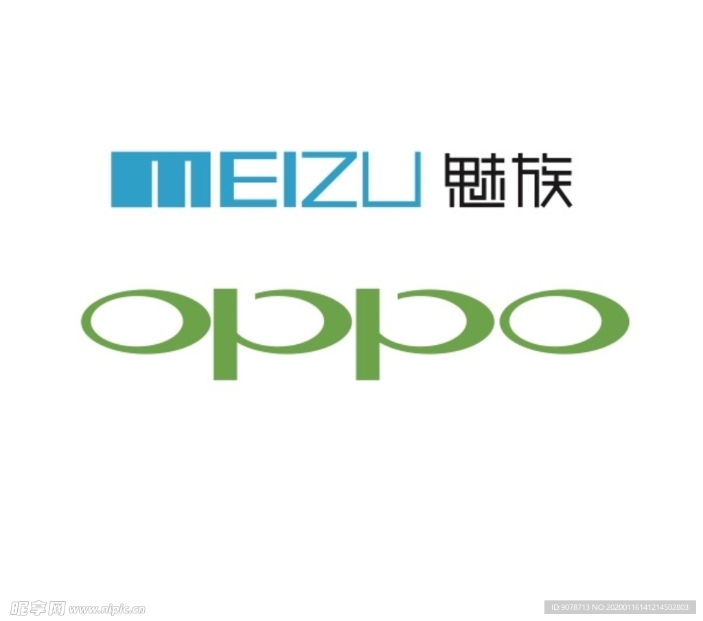 oppo+魅族logo