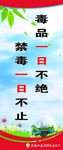 禁毒标语展板