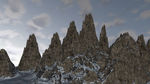 原创C4D建模雪山场景搭建成品