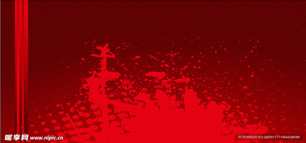 红色背景