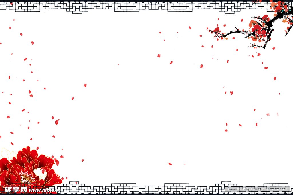 红色背景