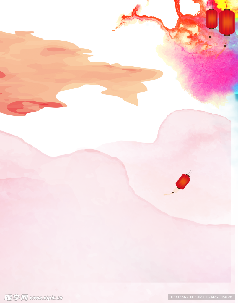 红色背景