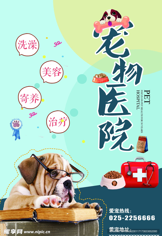 狗 小狗 宠物 宠物医院 打针