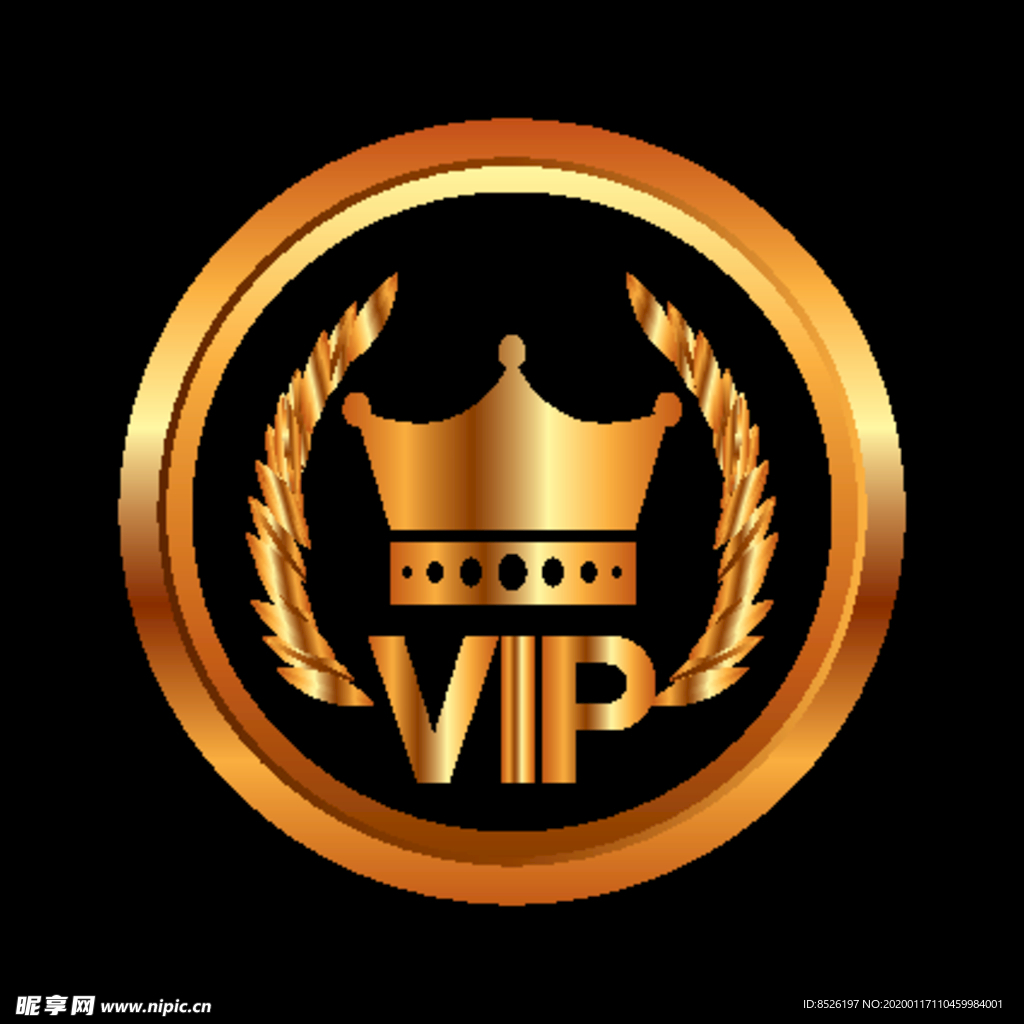 金色VIP标签