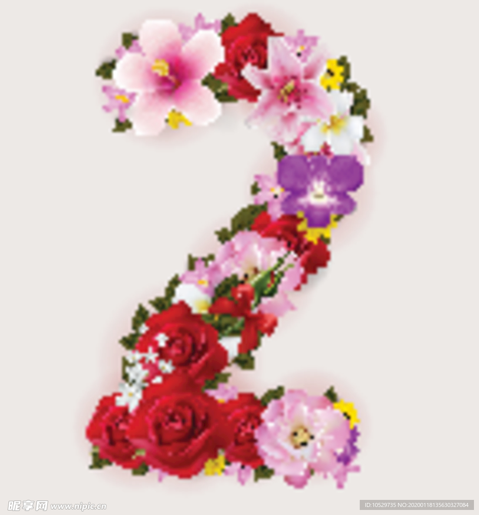 鲜花数字
