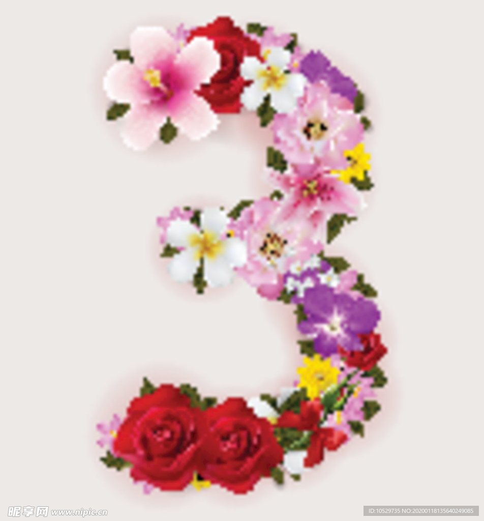 鲜花数字