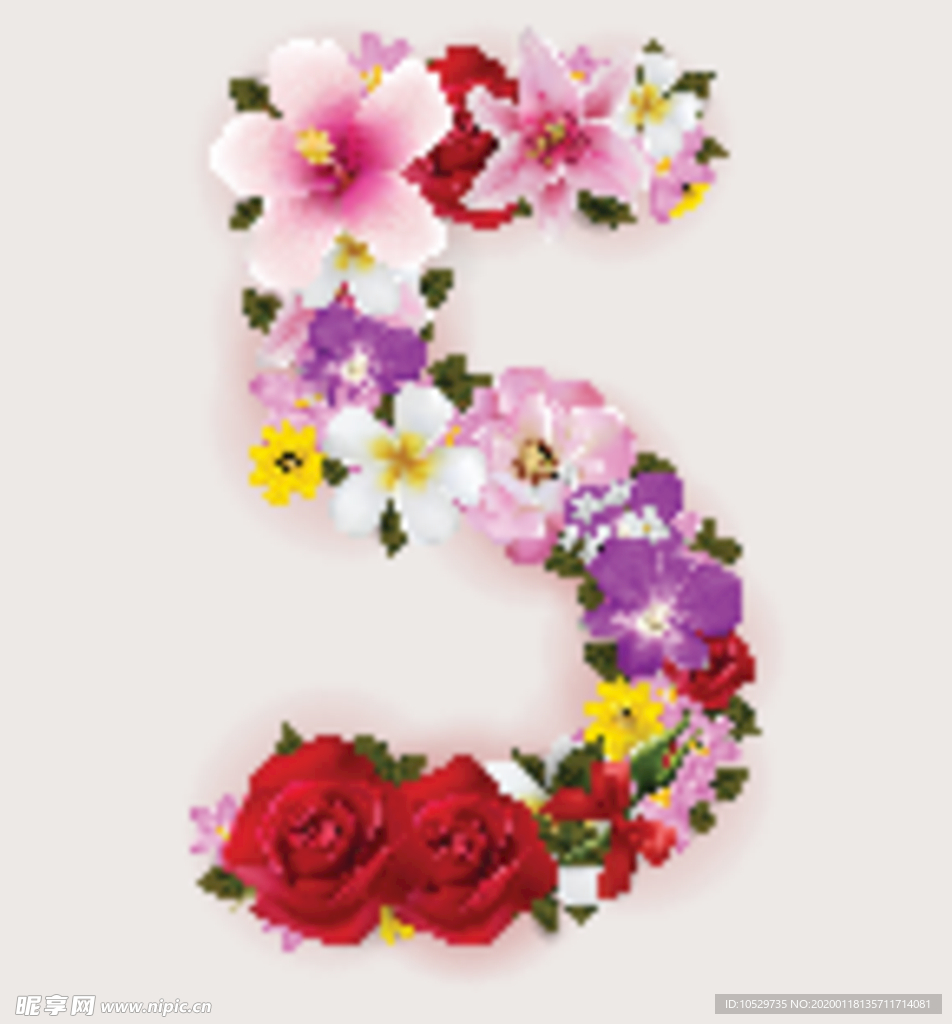 鲜花数字