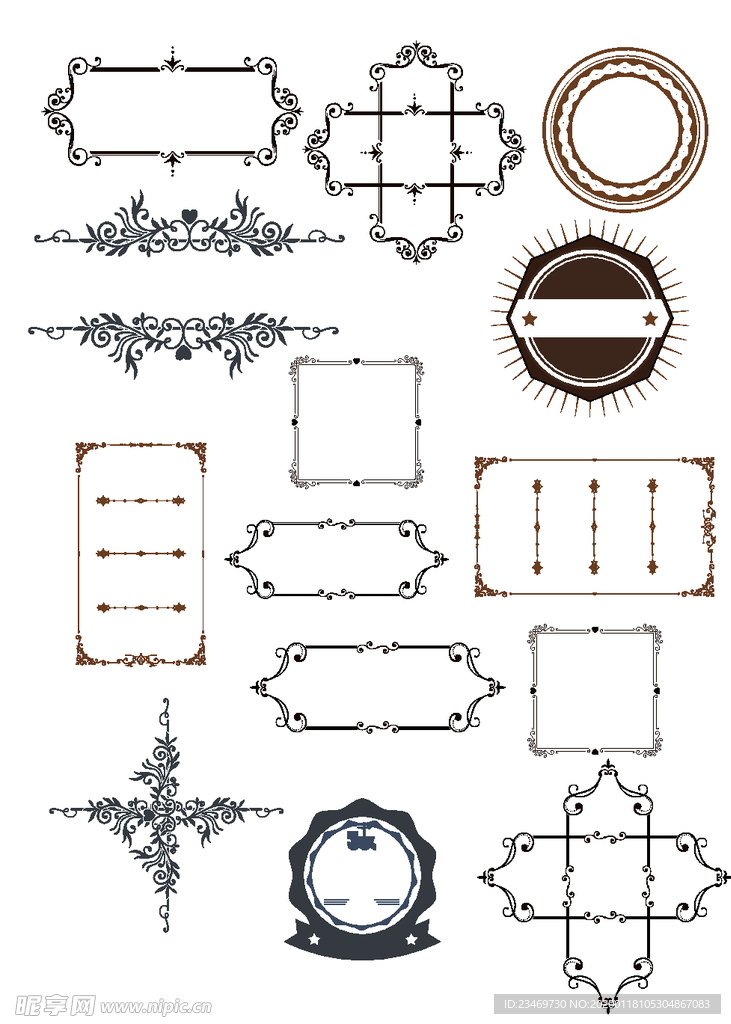 花边 花边素材 花边图案 花纹