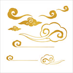 云素材 云 贴纸 漂浮 对话框
