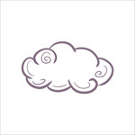 云素材 云 贴纸 漂浮 对话框