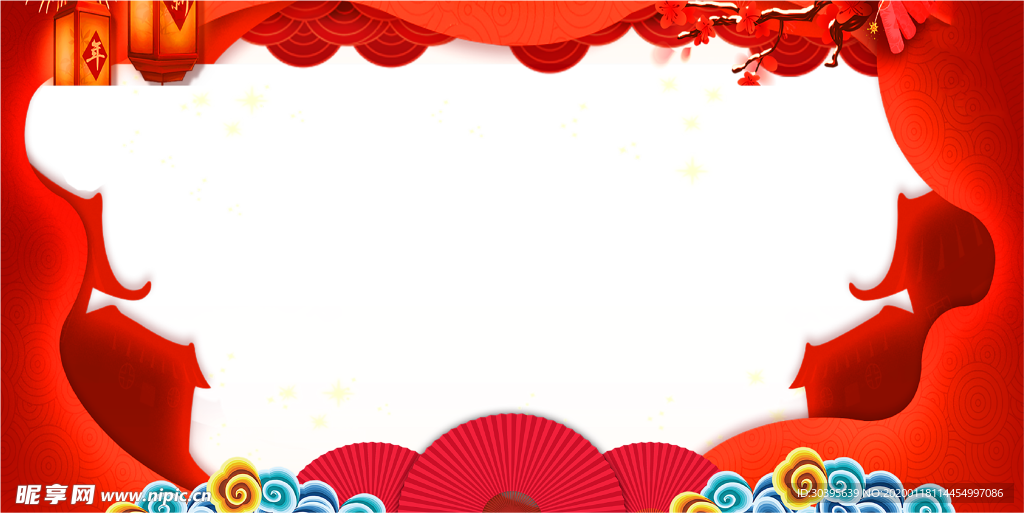 红色背景