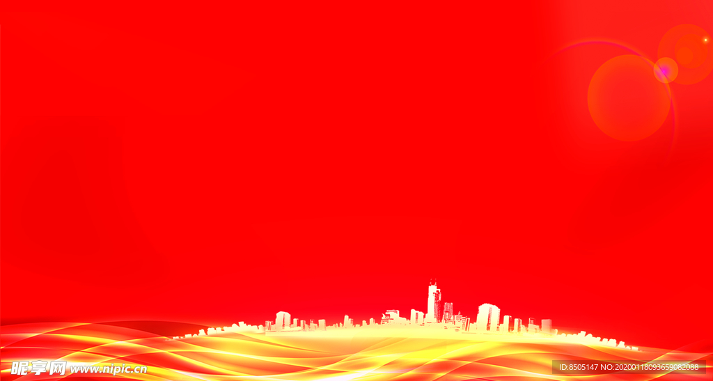 红色背景