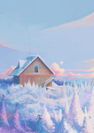 彩色人物动漫插画背景