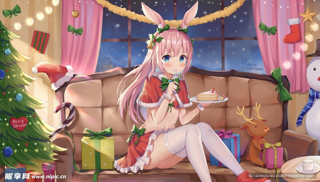 彩色动漫人物插画背景