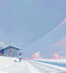 彩色人物动漫插画背景