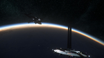 宇宙太空飞船星球背景
