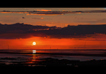大海夕阳晚霞云彩风景