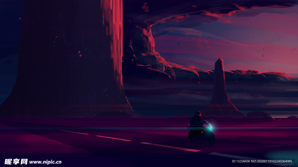 彩色人物动漫插画背景