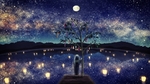 彩色人物动漫插画背景