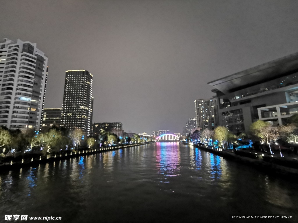 杭州市区夜景