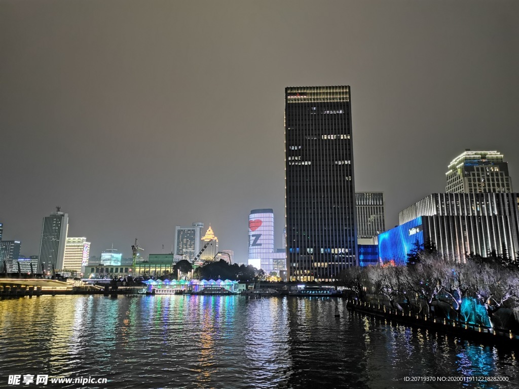 杭州市区夜景