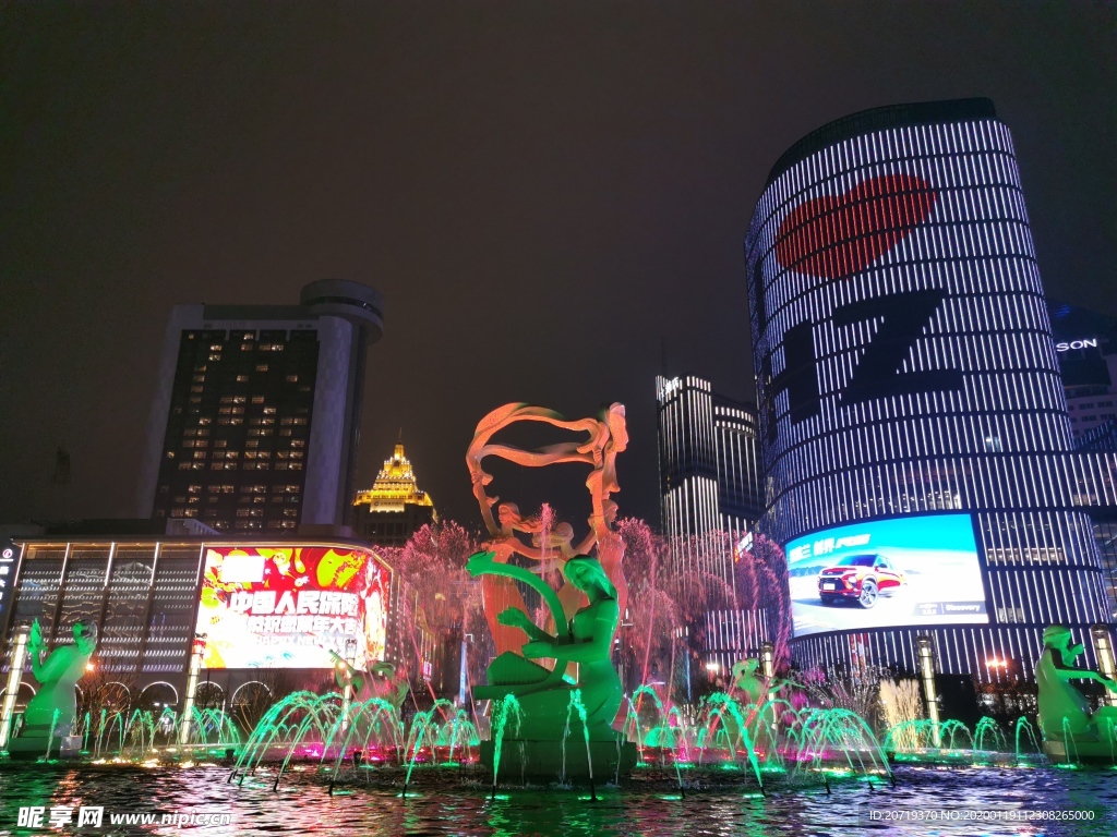 武林广场喷泉