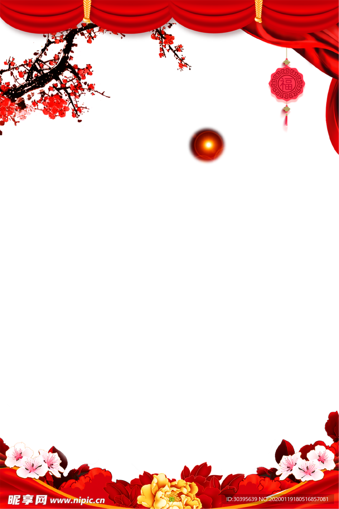 红色背景