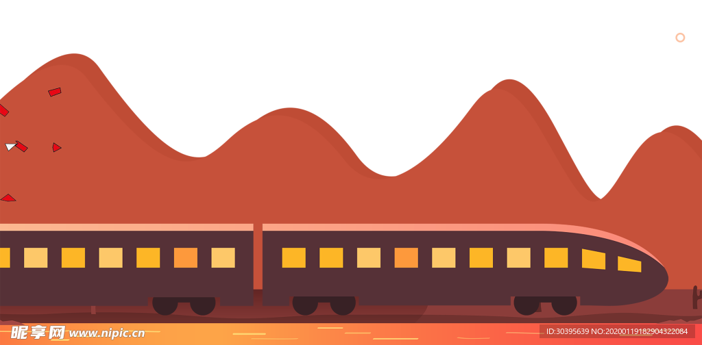红色背景