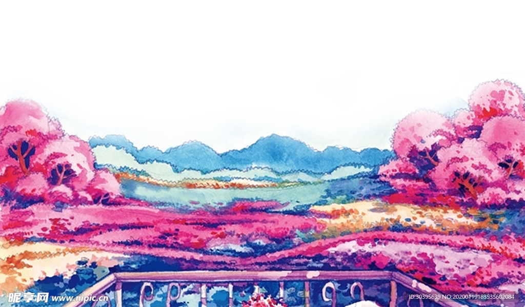 红色背景
