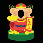 鼠年中式拍照框