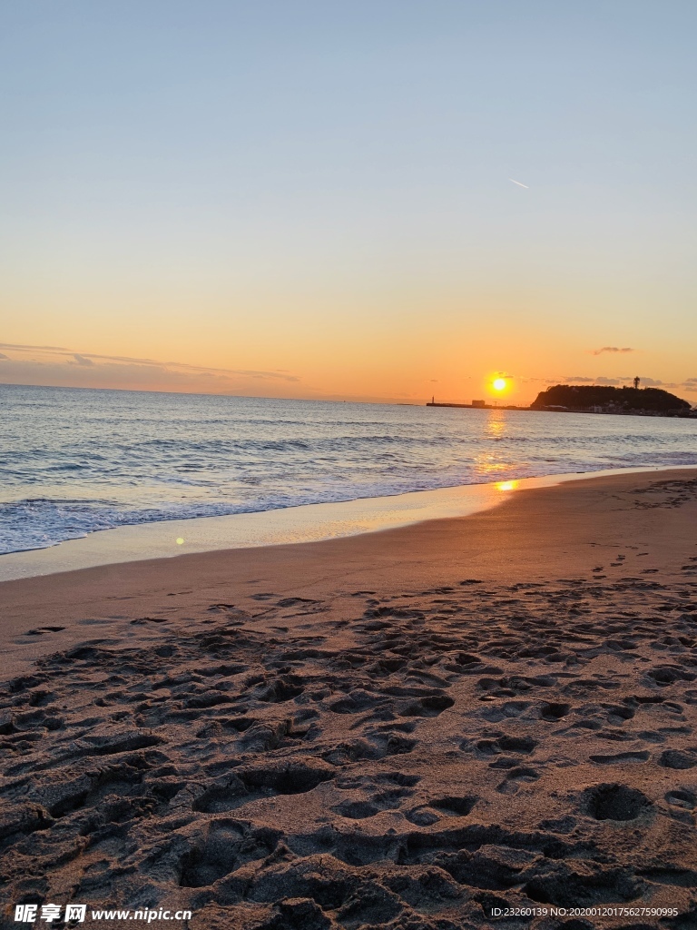 海边夕阳