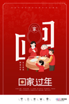 2020鼠年新春新年春运海报